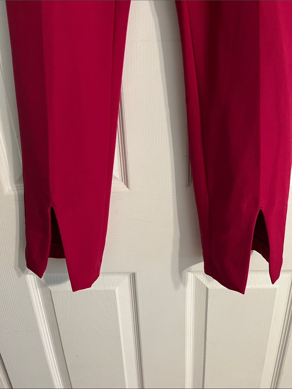 Women's Express Magenta Stretch Front-Slit Pants - Picture 3 of 6